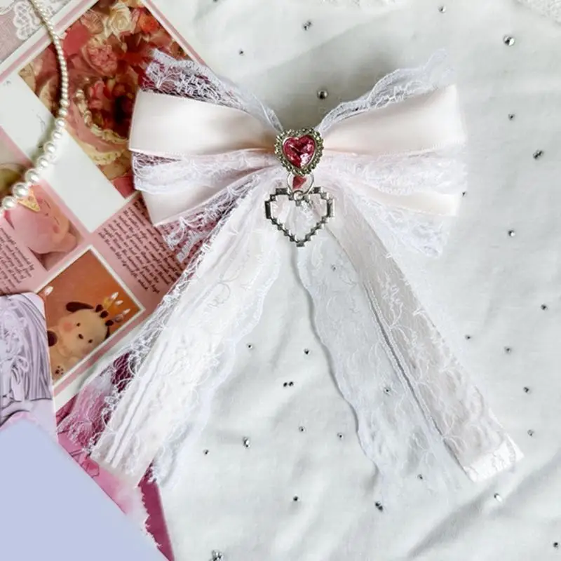 A52E Zarte Schleifen Haarschmuck Haarteil Geburtstagsgeschenk Geeignet für verschiedene Altersgruppen – Detail 4