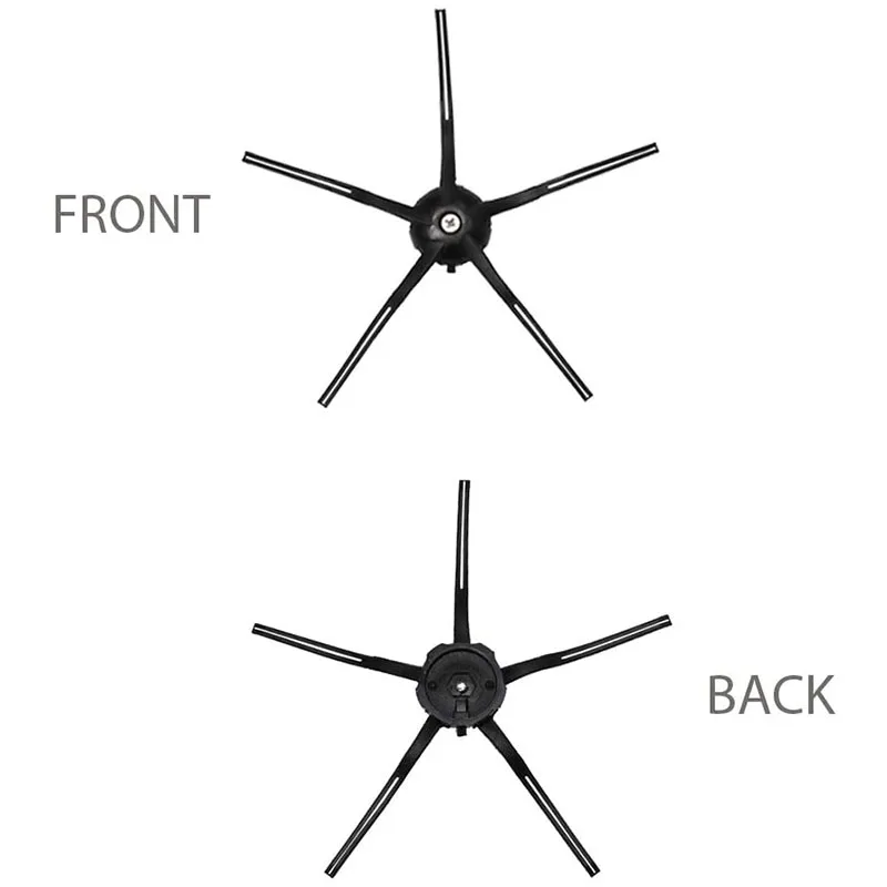 Cepillo lateral para Xiaomi Roborock S7, S7 Max, S7, Maxv, T7S, T7S Plus, S6, S5 MAX, S50, S55, E35, E2, Robot aspirador, piezas negras