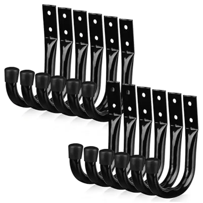 

AT84-Heavy Duty Garage Storage Hooks,12Pcs Bike Hooks For Garage Wall,Utility Garage Hooks,Wall Mount J Hook For Hanging