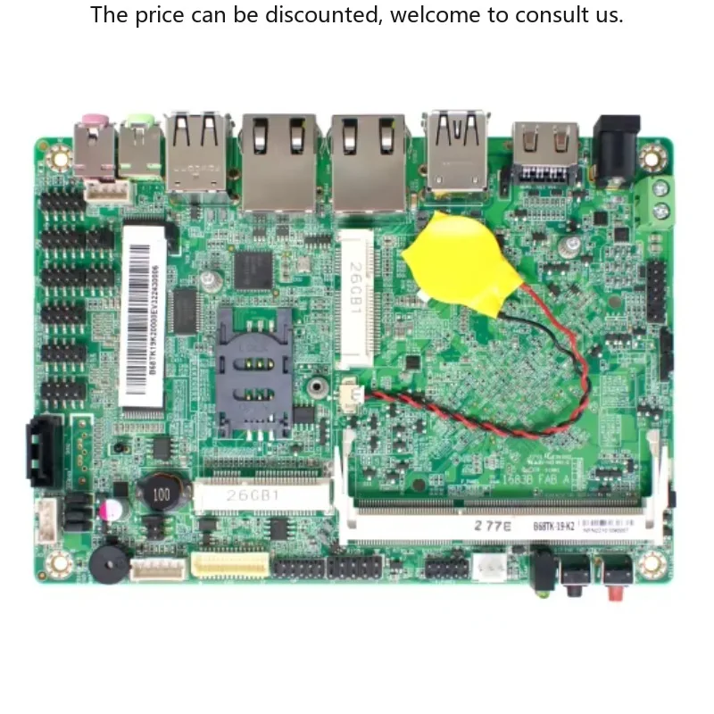 

New Intel Celeron J1900 Motherboard Single Channel DDR3 SO-DIMM VGA/HDMI/LAN/COM/USB Support SATA Hard Drive Interface 8GB RAM