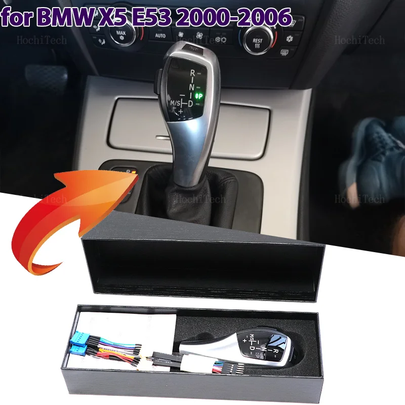 

LED Handles Gear Shift Knob Lever Stick Head For BMW X5 E53 3.0i 4.4i 4.6is 4.8is 3.0d 2000-2006