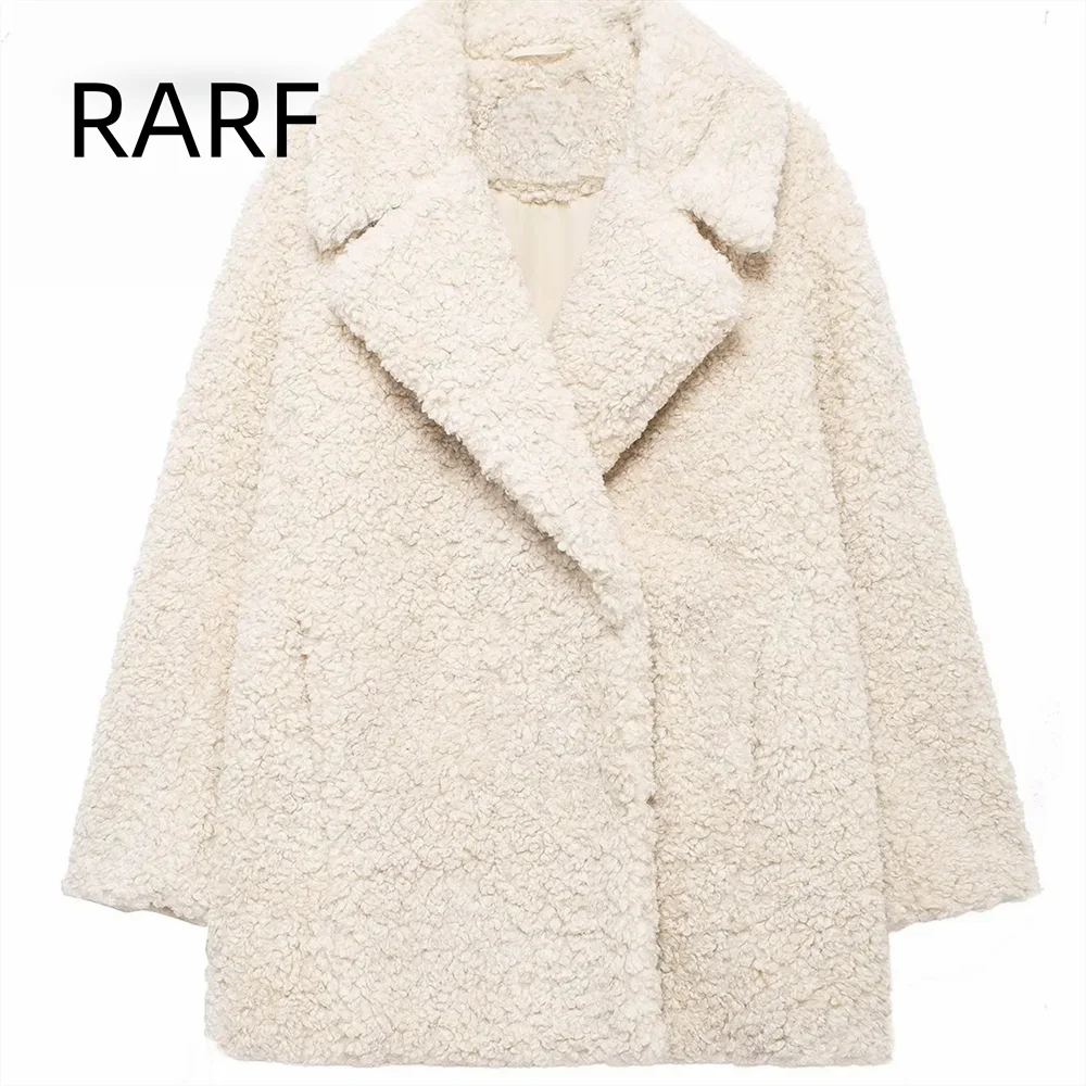 

Autumn and winter new women's clothing high-end artificial fur effect imitation lamb plush coat jacket