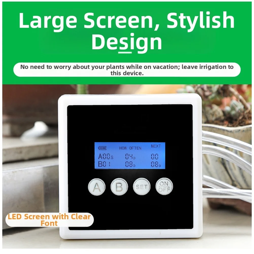 

Balcony Planting Dual Pump System 10x10x7.5cm Automated Watering Cycles Easy Installation For Balcony Planters
