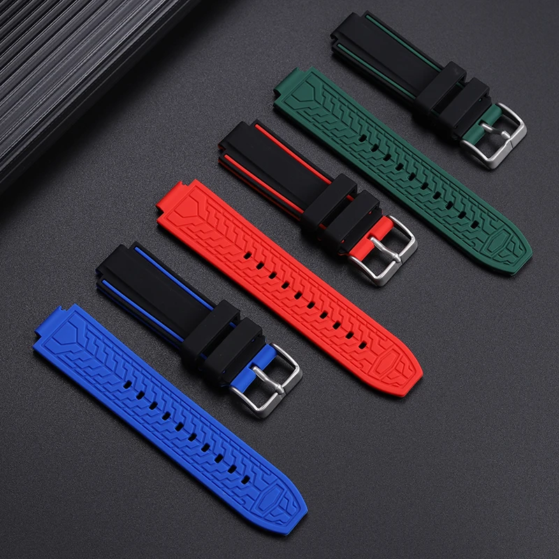 24MM High Quality Silicone Watch Strap For Citizen CC3035/3079/3039/3038/ 3075 Watch Band Waterproof And Sweat Resistant