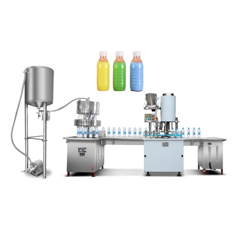 2000 زجاجة في الساعة شبه أوتوماتيكية للشرب عصير الخمور الخل السائل آلة تعبئة المياه المعدنية #2