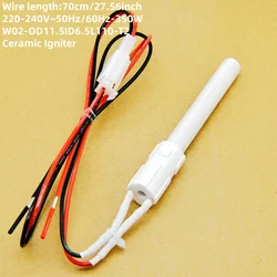 220V 350W Ceramic Igniter,pellet barbecue stove heating furnace Ignition rod, internal and external insulation, safe and env