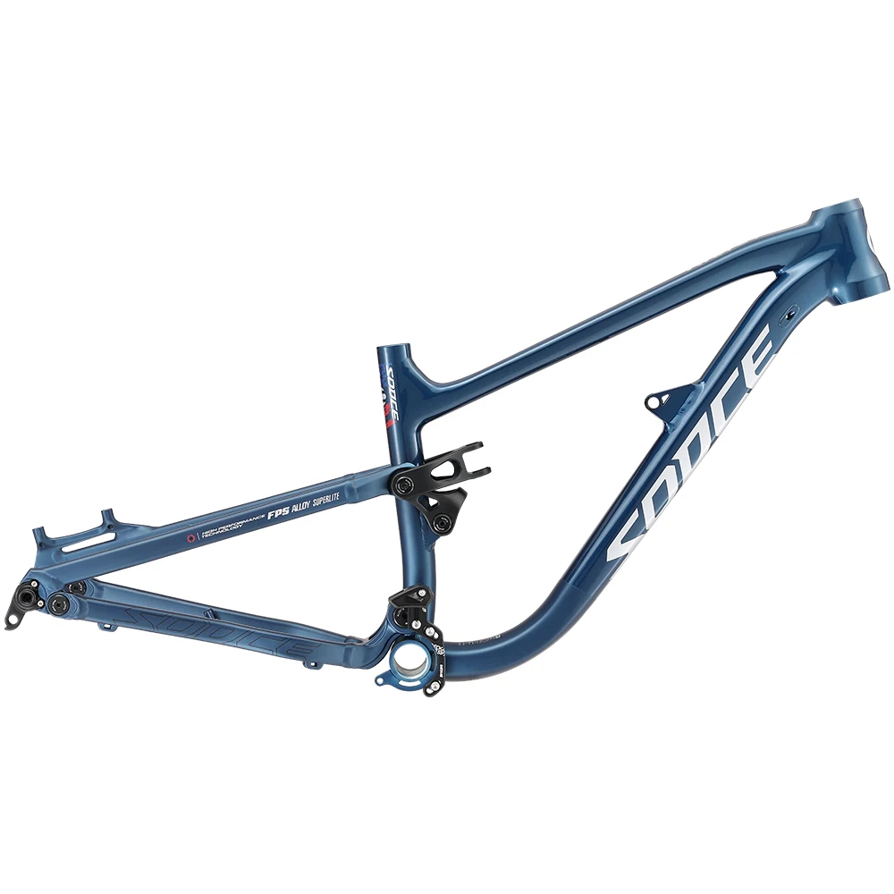 Aluminum Alloy 6069 Full Suspension Bicycle Frame with DNM Rear Shock For Child AM DH MTB Soft Tail Bikes