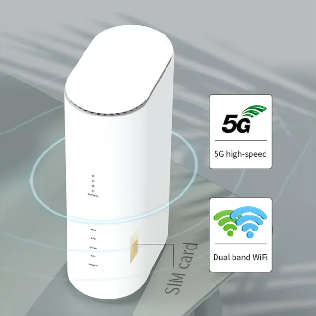 New Product OEM NR500 Indoor Cellular 5g Router with Sim Card Slot 5g Cpe 802.11ax up to 1200Mbps 5g Modem 5g Router