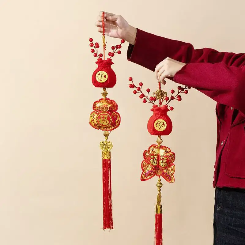 

Chinese New Year 2026 Decorations Chinese Spring Festival Hanging Pendant Door Wall Ornament Traditional Chinese Room Decoration