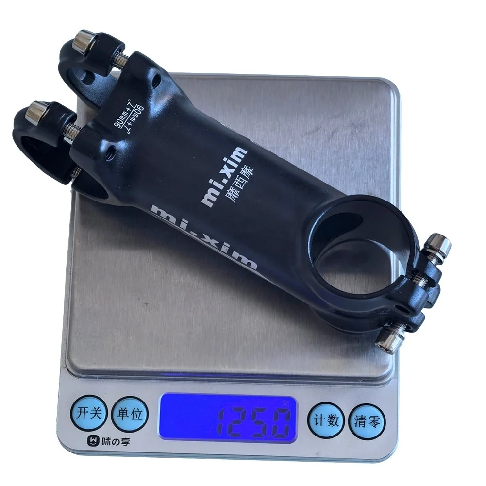 

Bicycle Stem Riser Cycling Handlebar Extender Alloy Bike Stem 31.8mm Handlebar Diameter Plus Minus 7 Degree Angle
