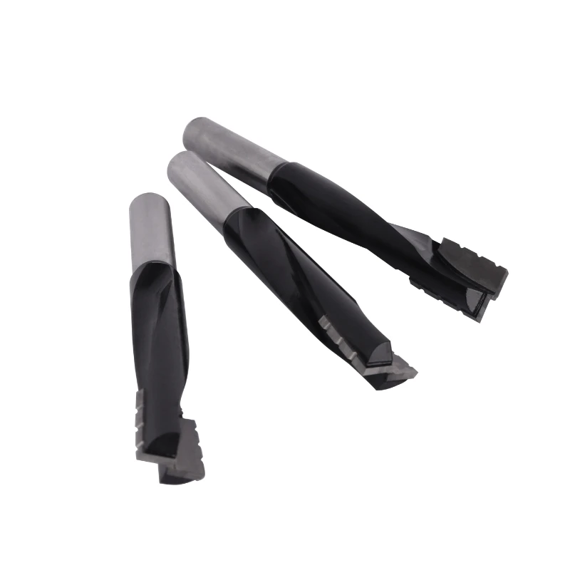 YUSUN 12MM Shank Spiral Cleaning Bottom Bit Router Bit Woodworking Milling Cutter For Wood Bit Face Mill Carbide Cutter End Mil