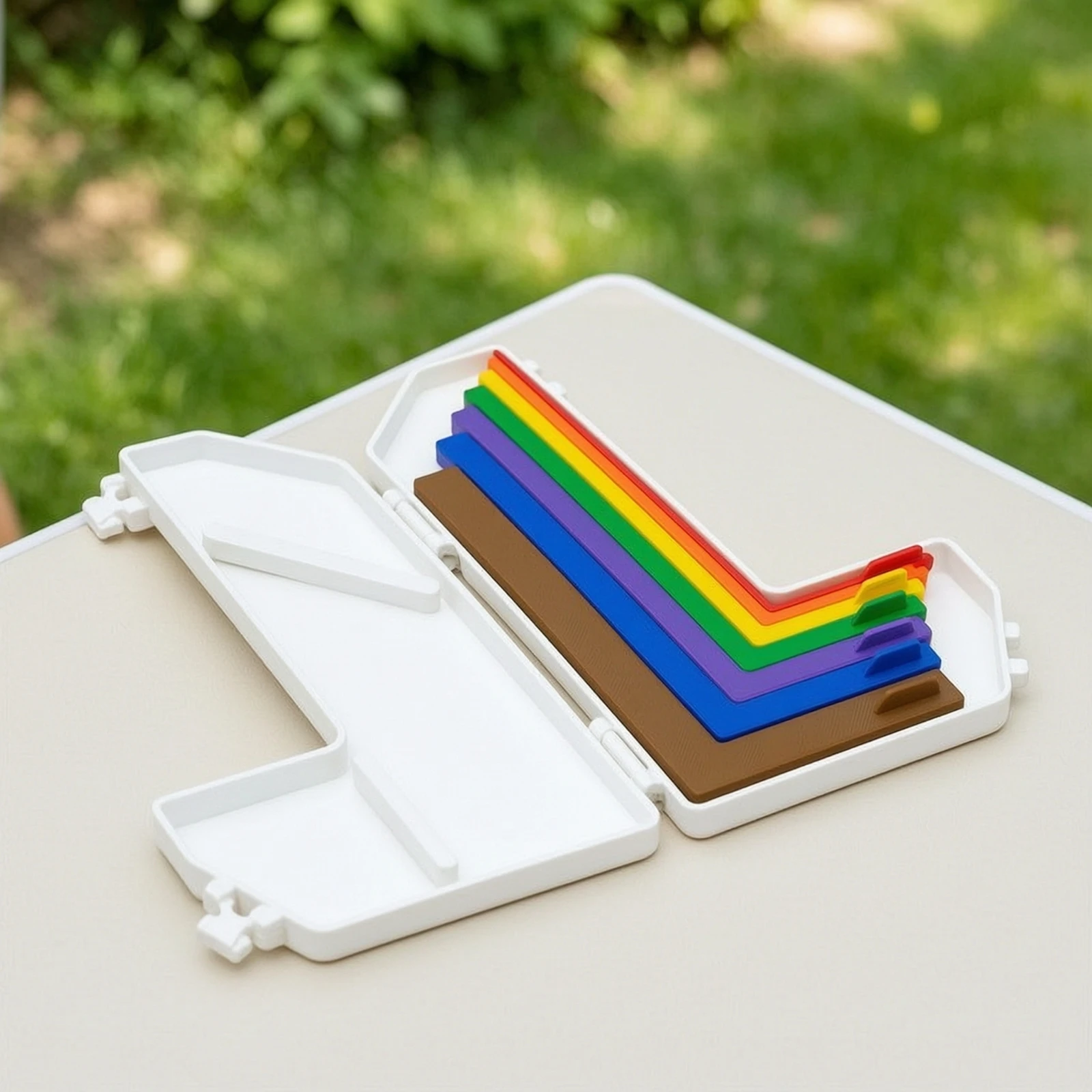 Alignment Guide with Storage Case L-Shaped Paper Craft Alignment Guide Crafting Tool 3D-Printed Accurate for Cardmakers