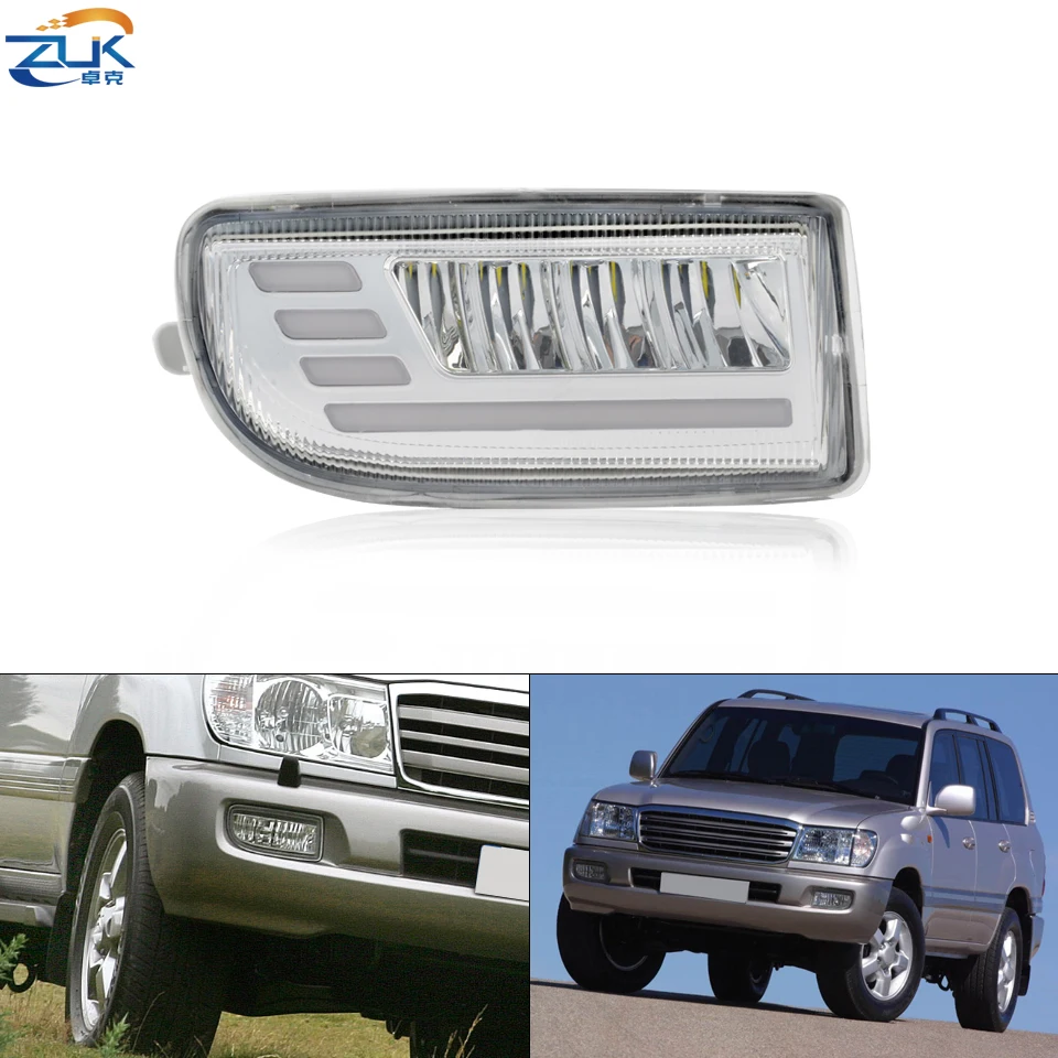 

Car Accessories Front Bumper Fog Light For Toyota LAND CRUISRE LC100 1998-2008 FZJ100 HDJ100 4500 4700 4.5L 4.7L Fog Lamp LED