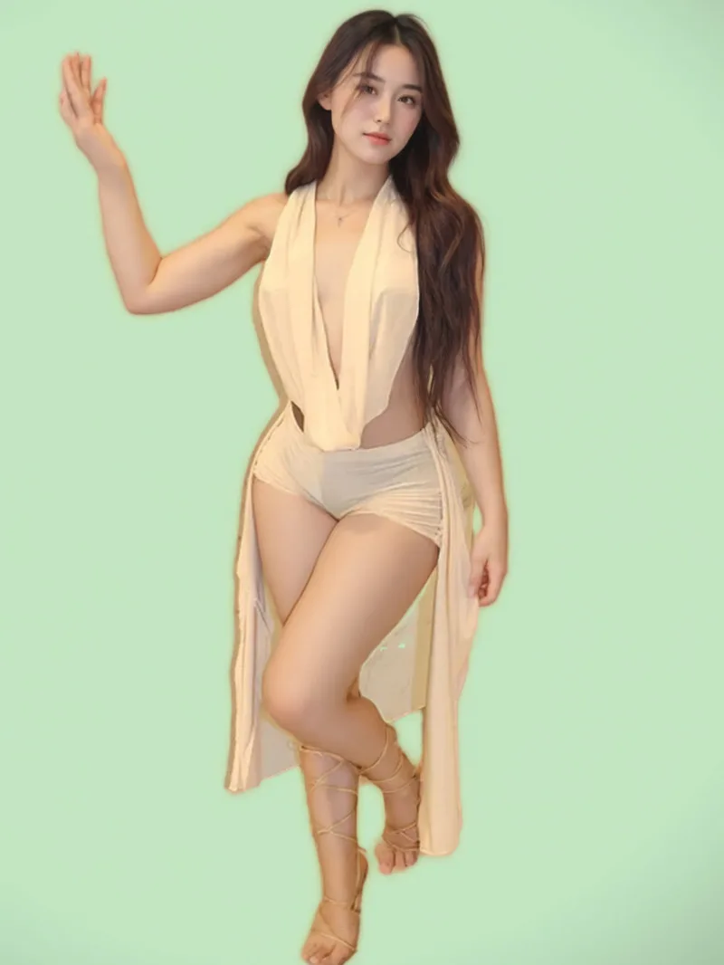 

Sexy Hollow Out 2 Piece Sets Woman Outfit Halter Backless Collar Crop Top + Tassels Shorts Matching 2025 Summer New NP4Y