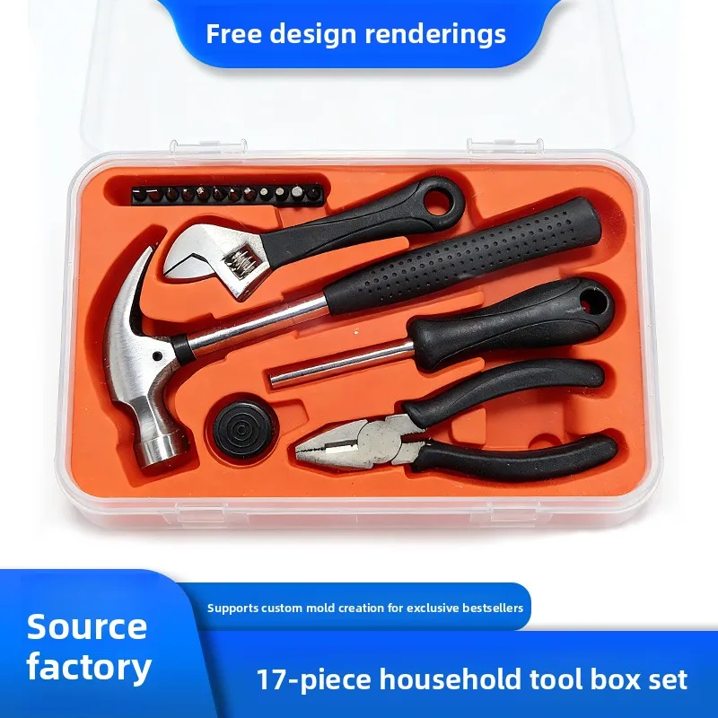 家庭用diyセット-家庭用工具箱セット-電気技師-木工-多機能-車両修理-ポータブル-手動式-組み合わせ小売