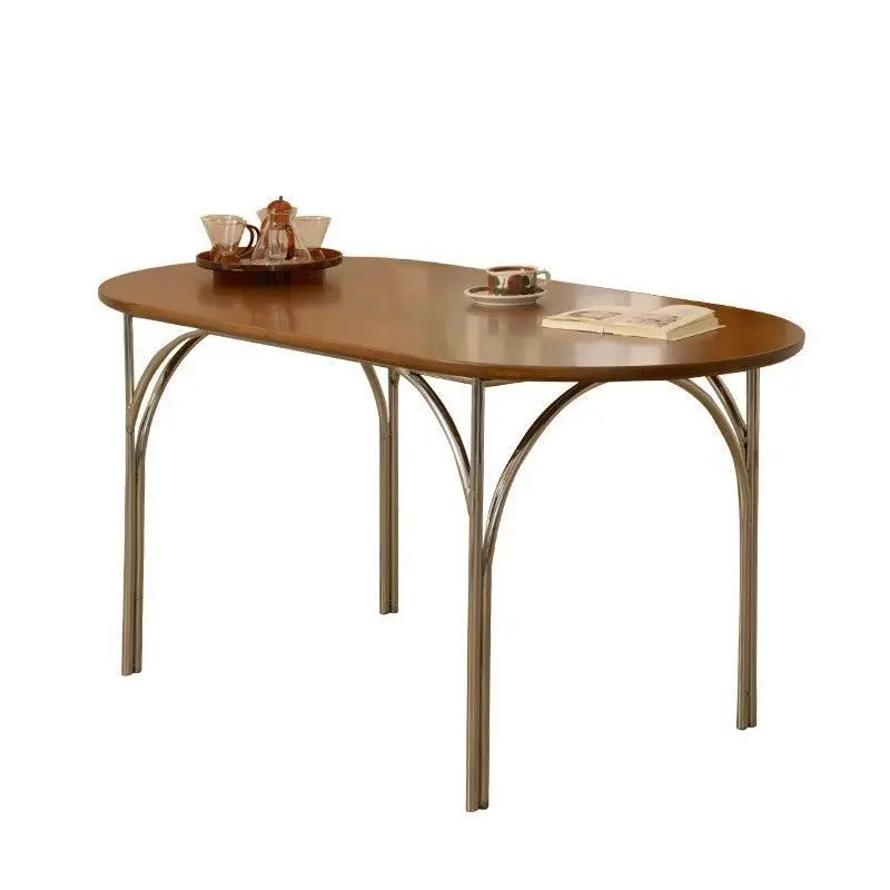 homestay and hotel influencer oval dining table, modern minimalist solid wood used