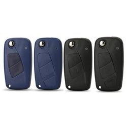 Jingyuqin 2/3 Bottoni Flip Chiave A Distanza Borsette Caso Per FIAT Punto 500 Ducato Stilo Panda Doblo Bravo Fob Copertura Auto SIP22 Lama