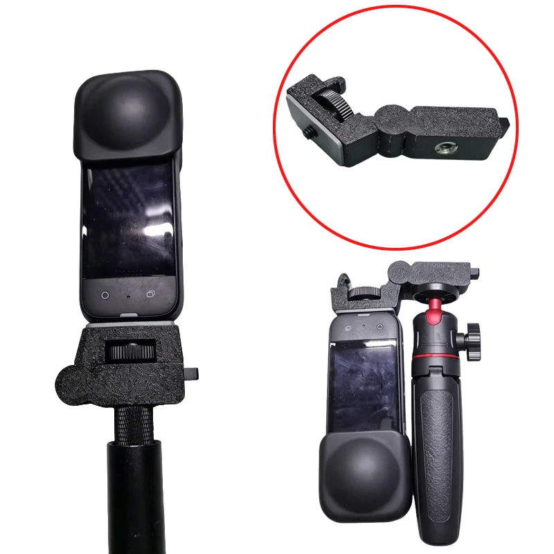1PCS Foldable Quick Release Mount For Insta360 X3/X4/X5 Action Camera 3D Printed Folding Storage Adapter with Threaded Interface