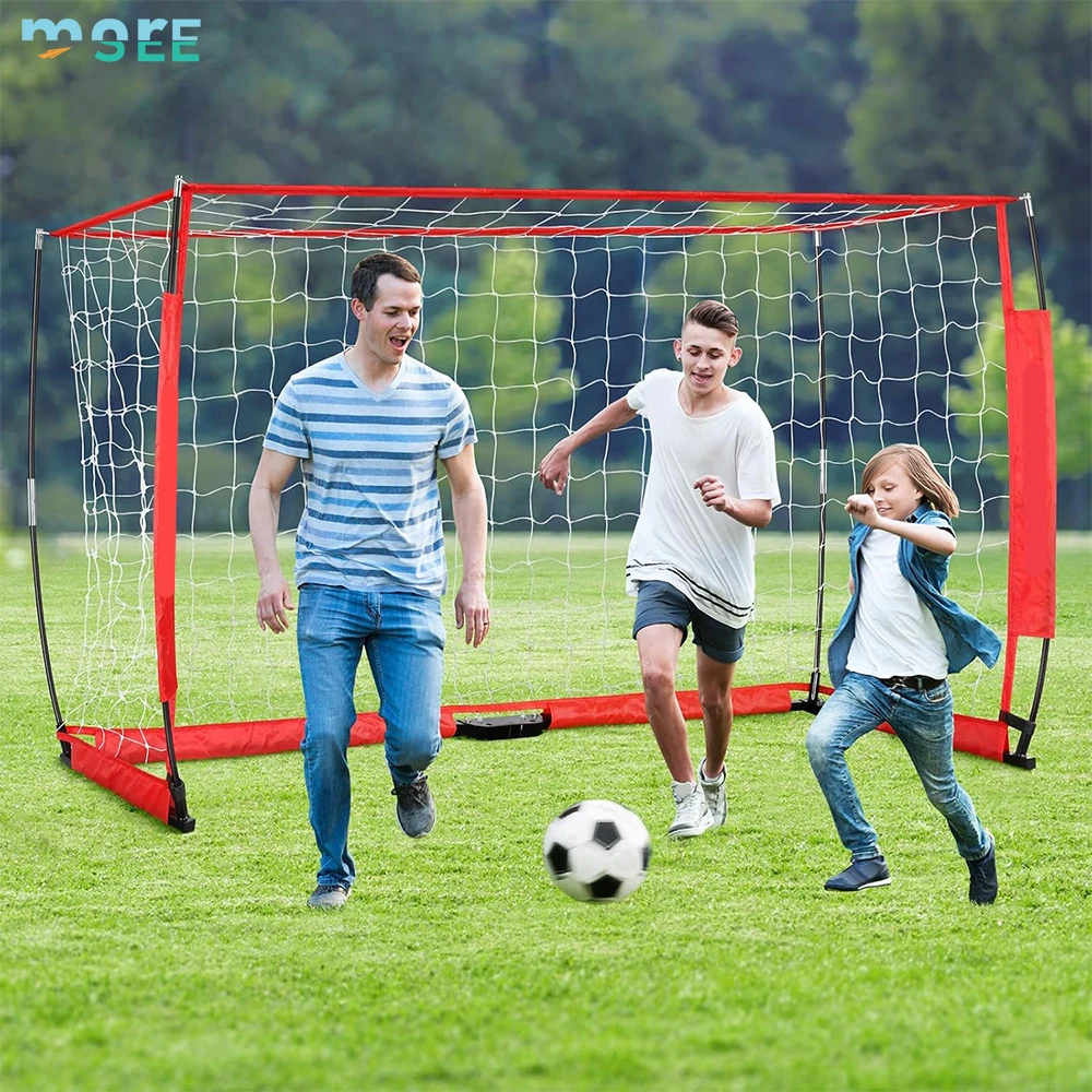 

12X6/6.56FT Hot Sale Steel Frame Goal Post All Weather Soccer Net Assembly Training Sports Soccer Goals for Backyard