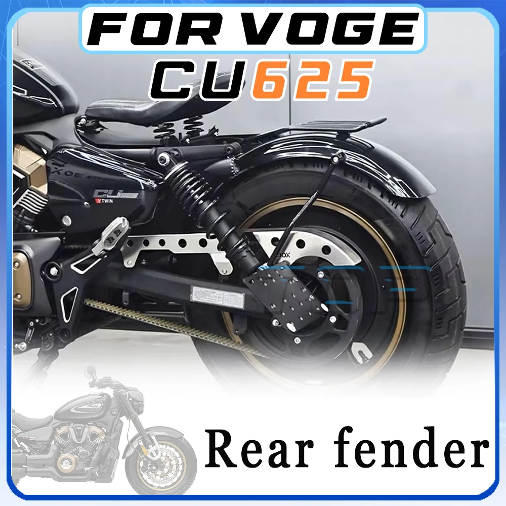 

Motorcycle Retro Single Cushion With Short Rear Fender For Voge CU625, Mudguard Parts