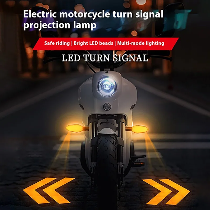 

2-5W Turn Signal Light 12V LED Motorcycle Indicator IPX6 Waterproof Rear Lights 100-400mA Flashing Lamp For Motor Accessories