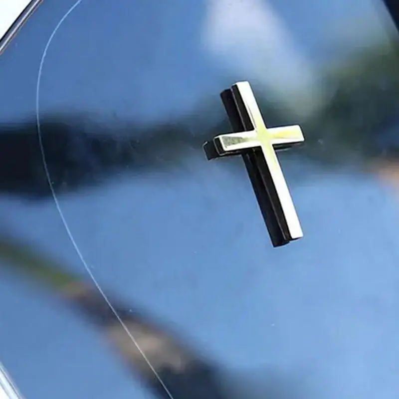 

Car Zinc Alloy Sticker 3D Three-dimensional Crosslabel Scratch Sticker Car Adhesive Stickers Decorative Auto Body Decoration