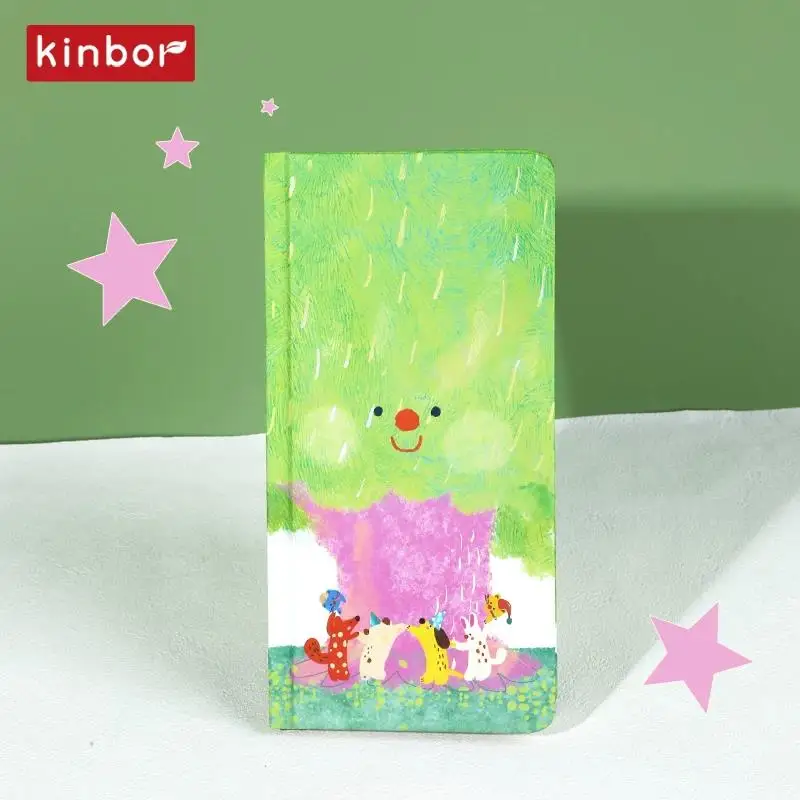 Kinbor Original'Week'Journal Planner Notebook, notes w twardej oprawie z uroczymi ilustracjami i możliwością samodzielnej wymiany wkładów, idealny do Studygram. — zdjęcie produktu 5