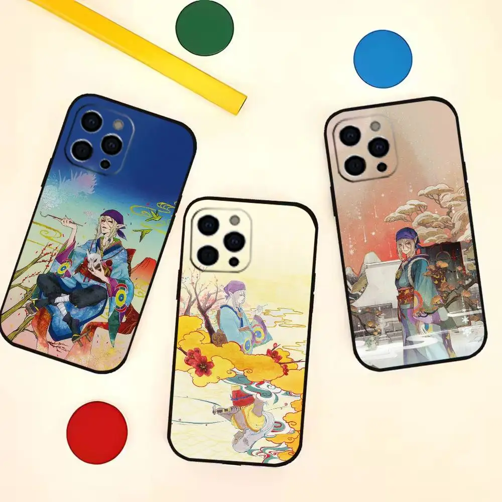

M-Mononoke K-Kusuriuri Anime Phone Case Silicone Soft For IPhone 17,16,15,14,13,12,11,XS,Plus Pro Max