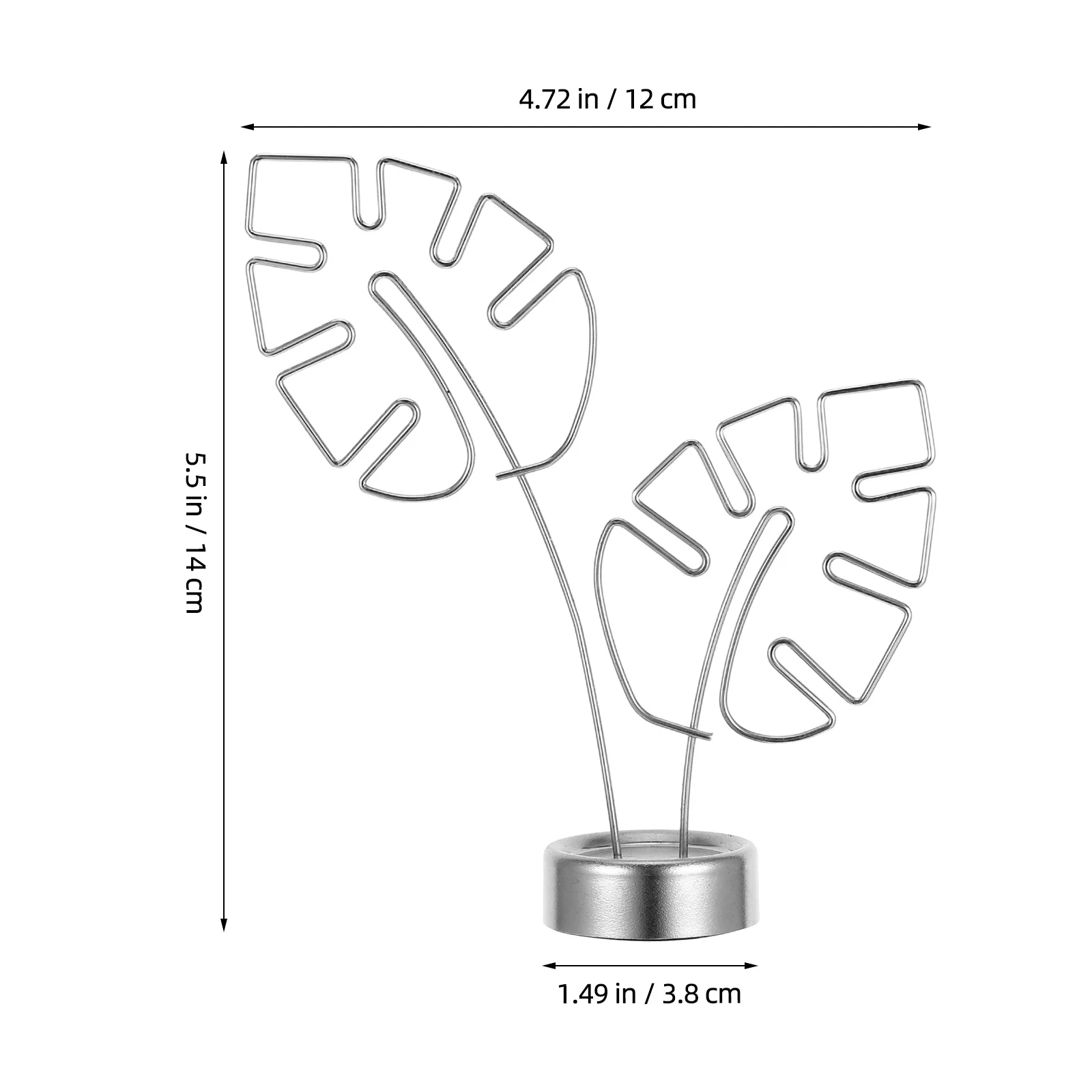 Monstera ورقة مذكرة حامل قصاصة متعددة الوظائف مكتب عرض الصور حامل مكتب منظم أوراق الأشكال حامل عرض الصور #5