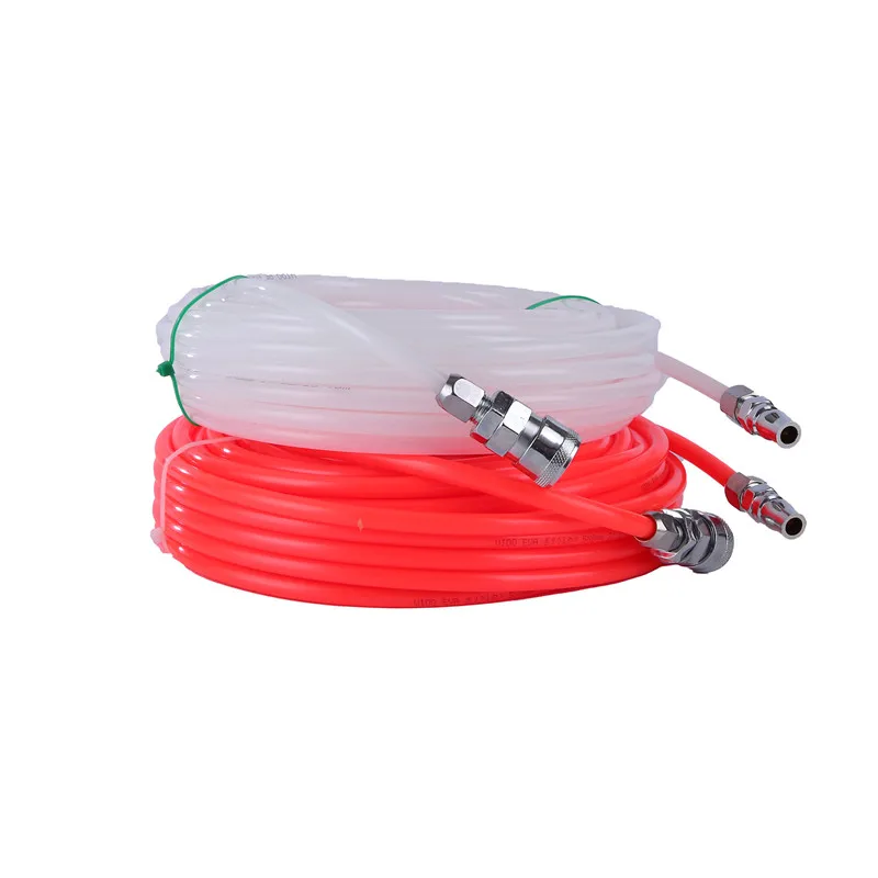 

1Pcs Transparent/Red Air Pipe Pneumatic Straight Tube Air Compressor Air Pump High Pressure Hose Quick Connector Air Pipe