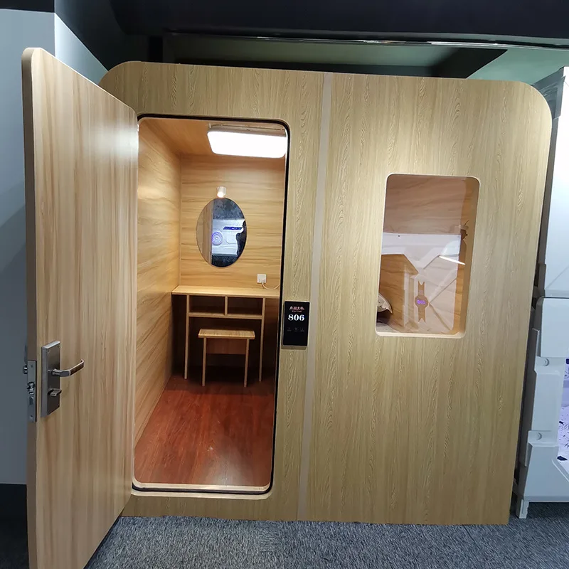Wooden Space Capsule Capsule Bed Hotel Equipment Sleeping Sheet Human Vertical Cabin Smart Vertical Cabin