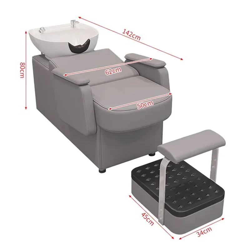 Современная Роскошная Голова Спа Винтаж Циркуляция Воды Профессиональный Шампунь Кровать Парикмахерская Модная Коммерческая Мебель