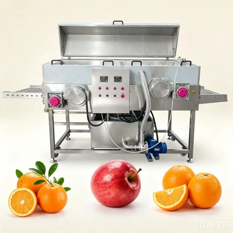 Customized Fruit Wax Coating Machine Automatic Fruit Polishing Waxing Line Stainless Steel Processing Equipment For Fresh Fruits