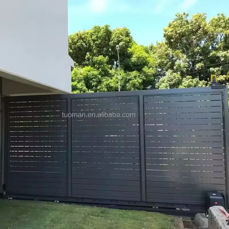 2026 TOMA Custom Modern Aluminum Fence Gate Stylish Residential Yard Privacy Fencing for Garden Decorative Easy DIY Courtyard