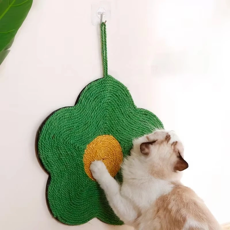 Sisal cat claw board does not drop dust wall wear-resistant large multi-functional round twine claw grinder cat toy