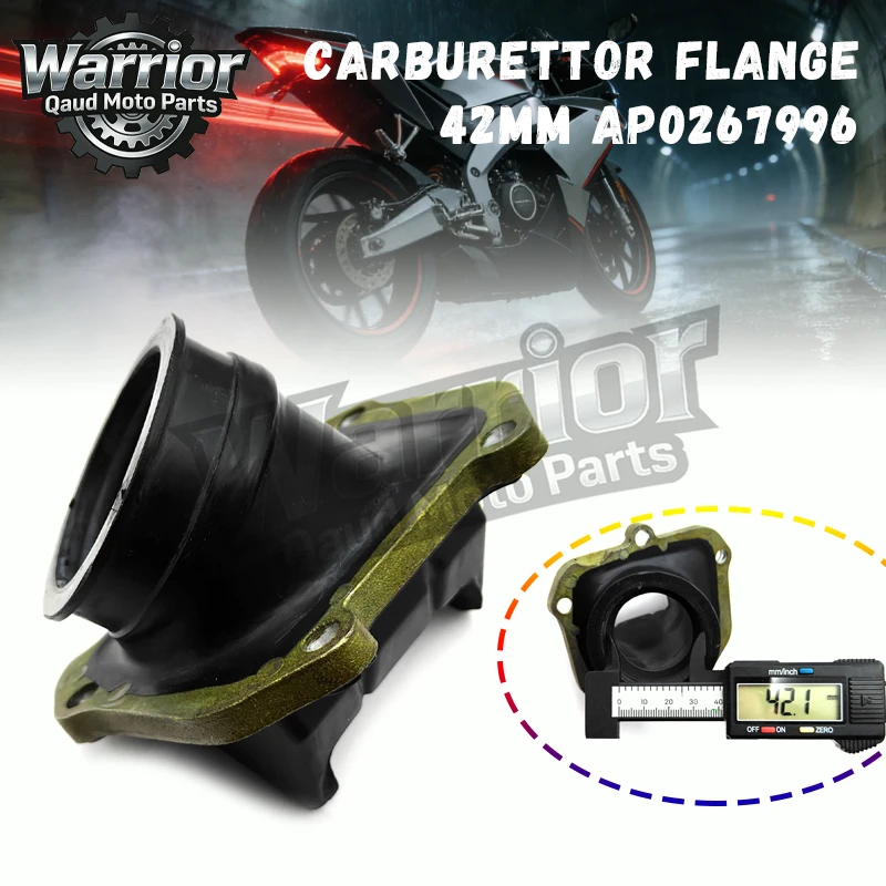 42MM CARBURETTOR FLANGE PIEGATO LATERALE/AP0267996,FOR APRILIA RX 125 95-98 RS 125 96-98 PEGASO 125 & VHSB34 INTAKE MANIFOLD