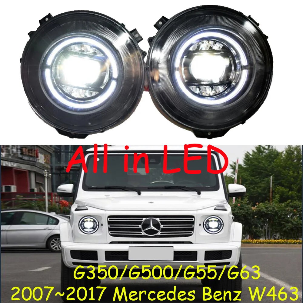 

2pcs 2007~2017yfor Mercedes Benz W463 daytime light G350 G500 G55 G63 car accessories LED DRL headlight for W463 fog light