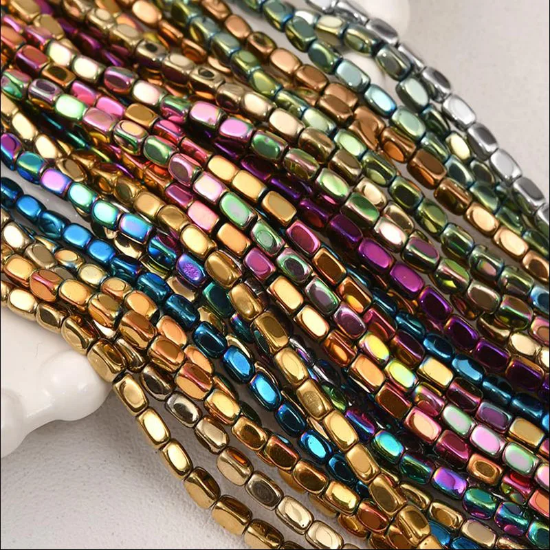 

3*5mm 80PCS Necklace Made of Hematite Ore Beads Bracelet Women's Bracelet Fashion Jewelry DIY Hematite Jewelry Accessories