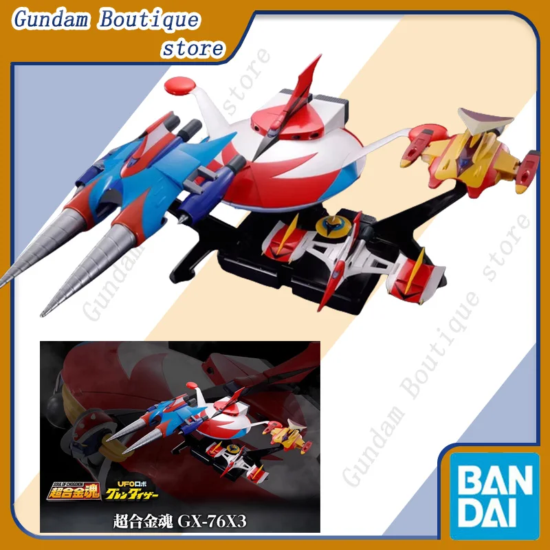 

Bandai Genuine SOUL OF CHOGOKIN GX-76X3 GRENDIZER D.C. SPAZER FULL SET UFO Anime Action Figure Model Toys Gift Ornament Children