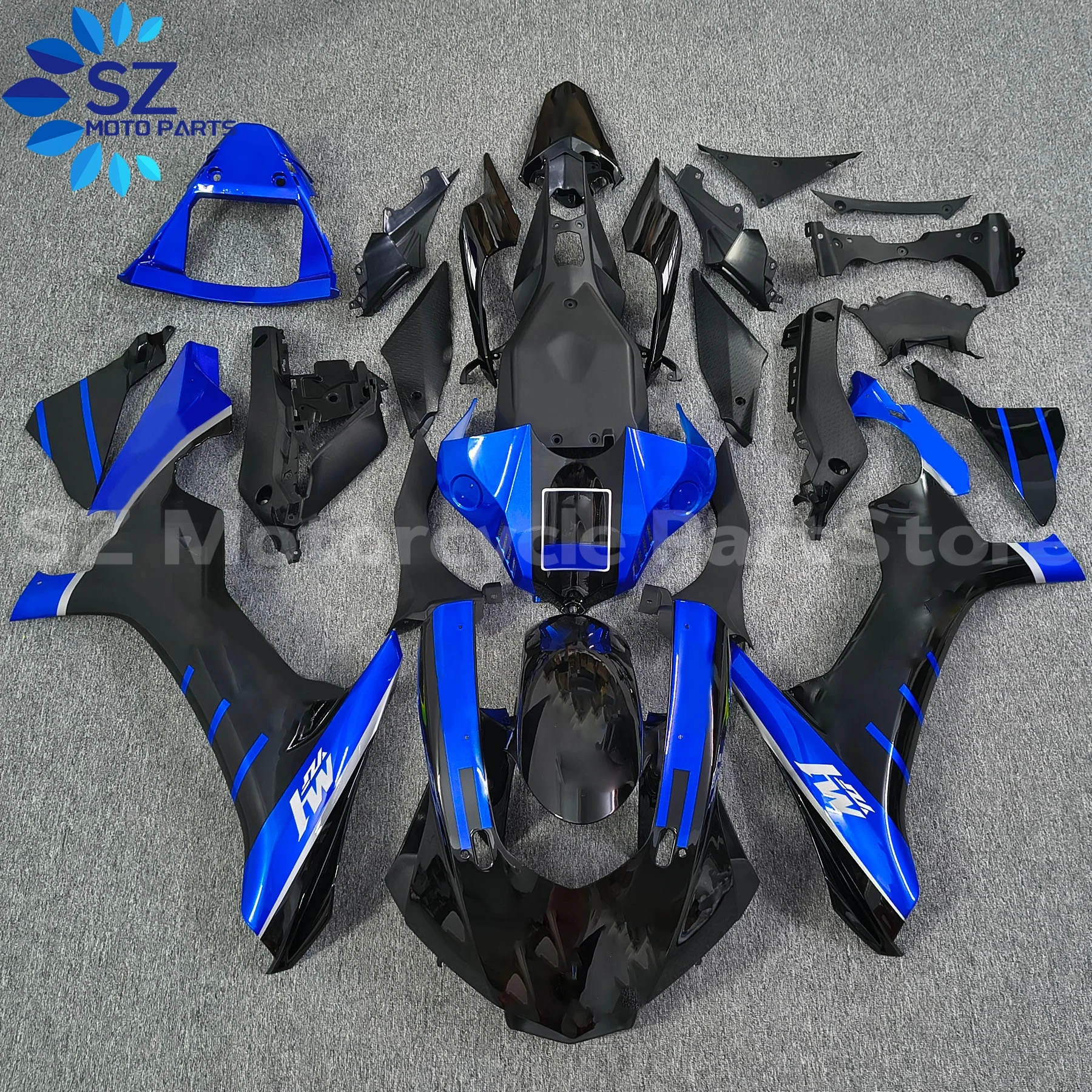 

Комплект обтекателей для мотоцикла, подходящий для Yamaha YZF R1 2015 2016 2017 2018 2019 YZF-R1, полный комплект обтекателей, окрашенный кузов, новый АБС-пластик