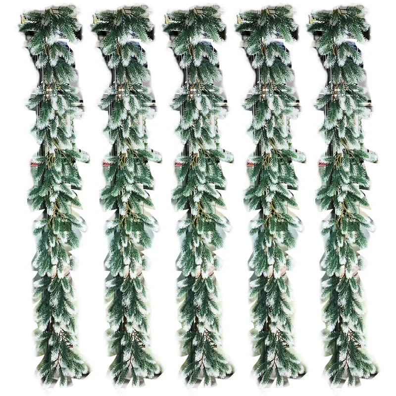 

Artificial Green Plants 2023 New Year Christmas Garland Wreaths Home Party Decoration Pine Tree Rattan Hanging Ornament For Kids