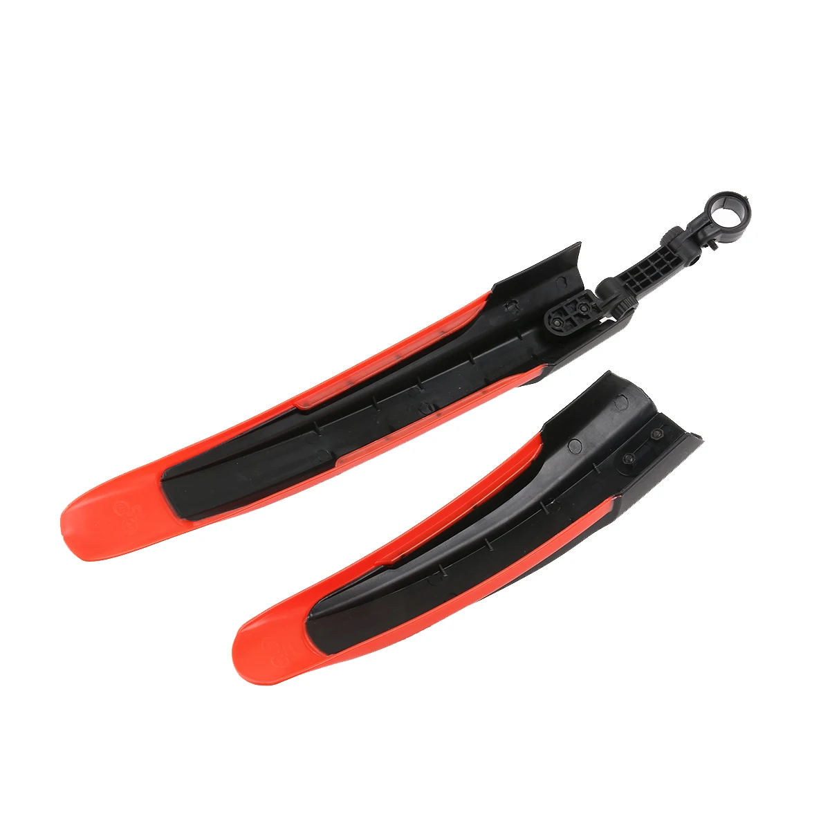 

Front 30cm Rear 52cm Mud Guards for Mountain Road Bike Black Red Durable Plastic Easy Install Remove Anti