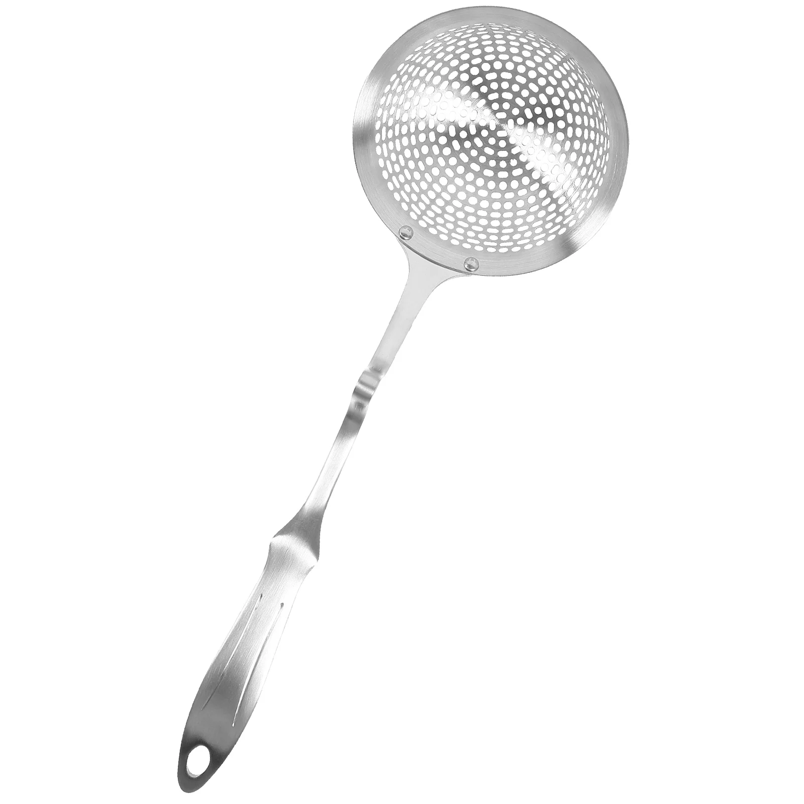 

Stainless Steel Slotted Spoon 304 Straining Ladle Practical Strainer Kitchen Supply Anti Rust Filter Spoon Wide Uses Safe