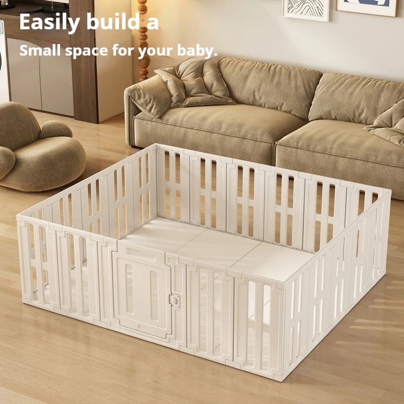 Foldable Portable Baby Playpen Play Yard Indoor Safety Fence Play Mat Crawling Pad Toddler Playpen Baby Playground Fence Kids