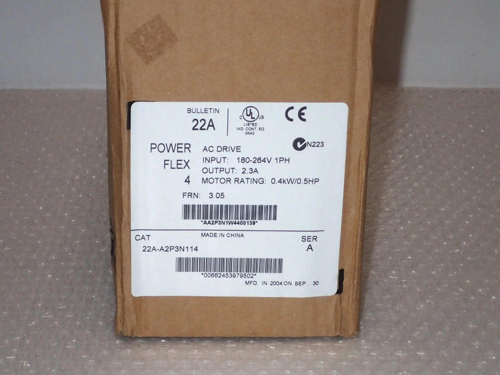 

Brand New 22A-A2P3H204 22A-A2P3N104 22A-A2P3N114 22A-A2P3F104 One Year Warranty ​
