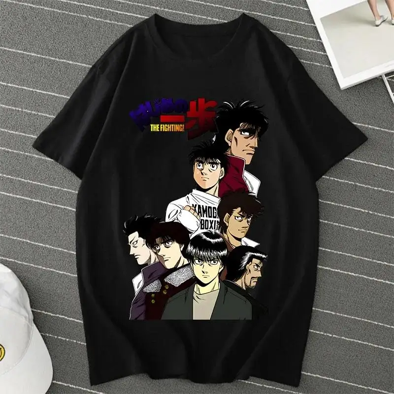 Anime Hajime No Ippo Kamogawa Boxing Gym T Shirt Makunouchi Takamura Celin KGB Print T Shirt Casual Plus Size T Shirt Women