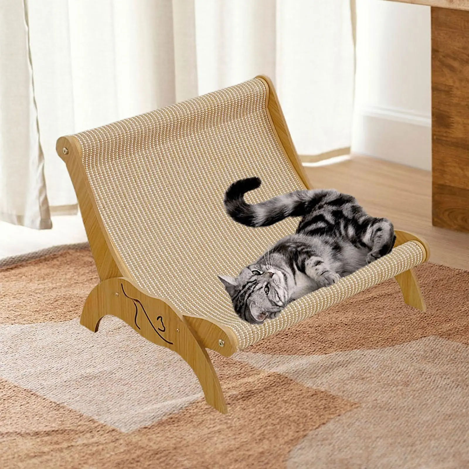 Cama rascador para gatos, muebles para mascotas, tablero rascador para gatos, muebles protectores para regalo de mascotas, gatitos pequeños, medianos y grandes, gatos de interior