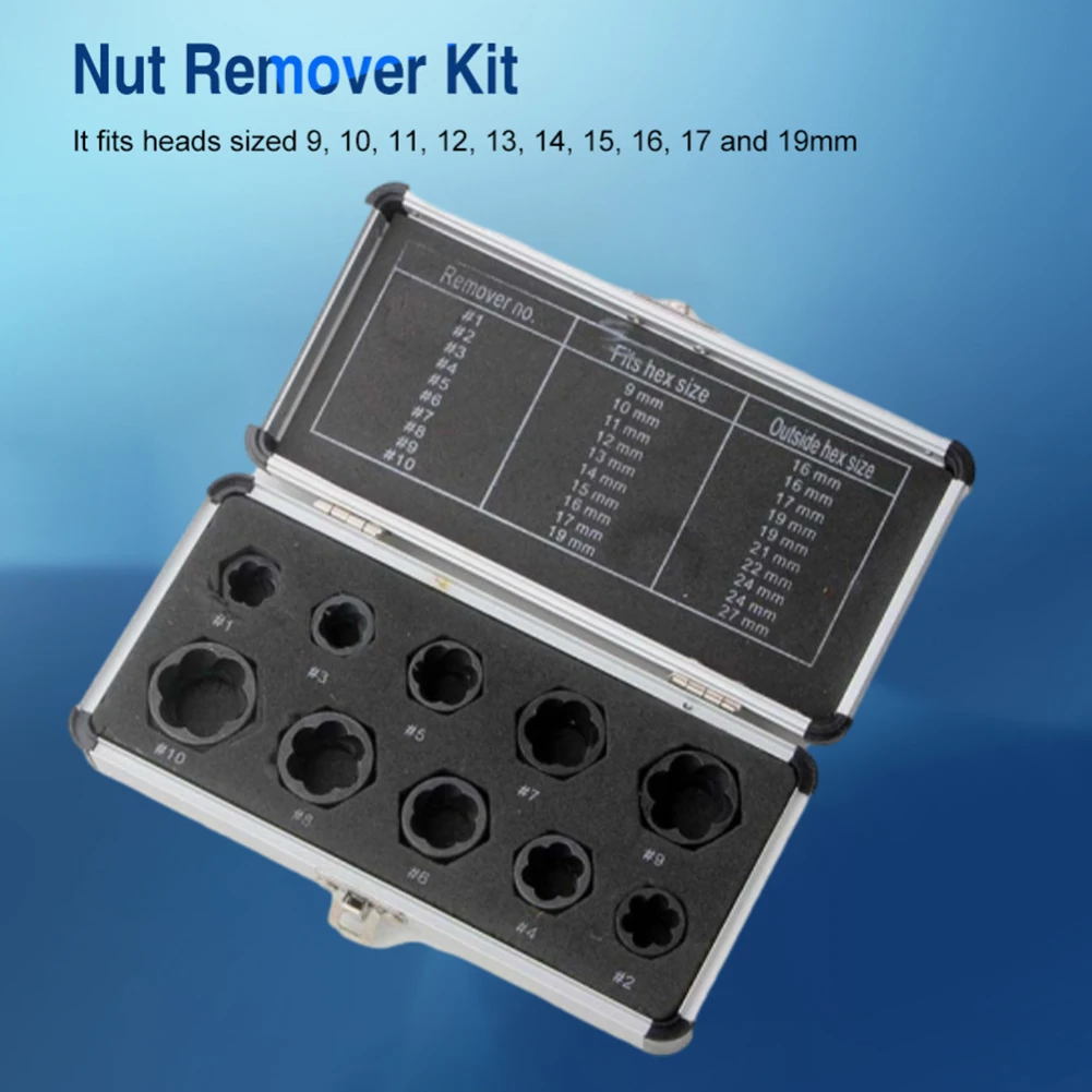 Forged Greater Strength Screws Remover Black Nuts Set Light Brightness Suitable For Manual Measurement Deviation