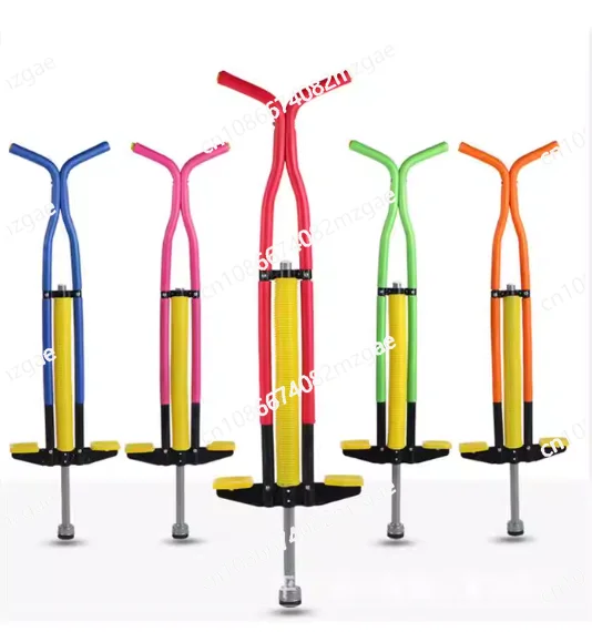 Fitness bouncing stick with anti slip handle, capable of supporting 220 pounds for indoor and outdoor use