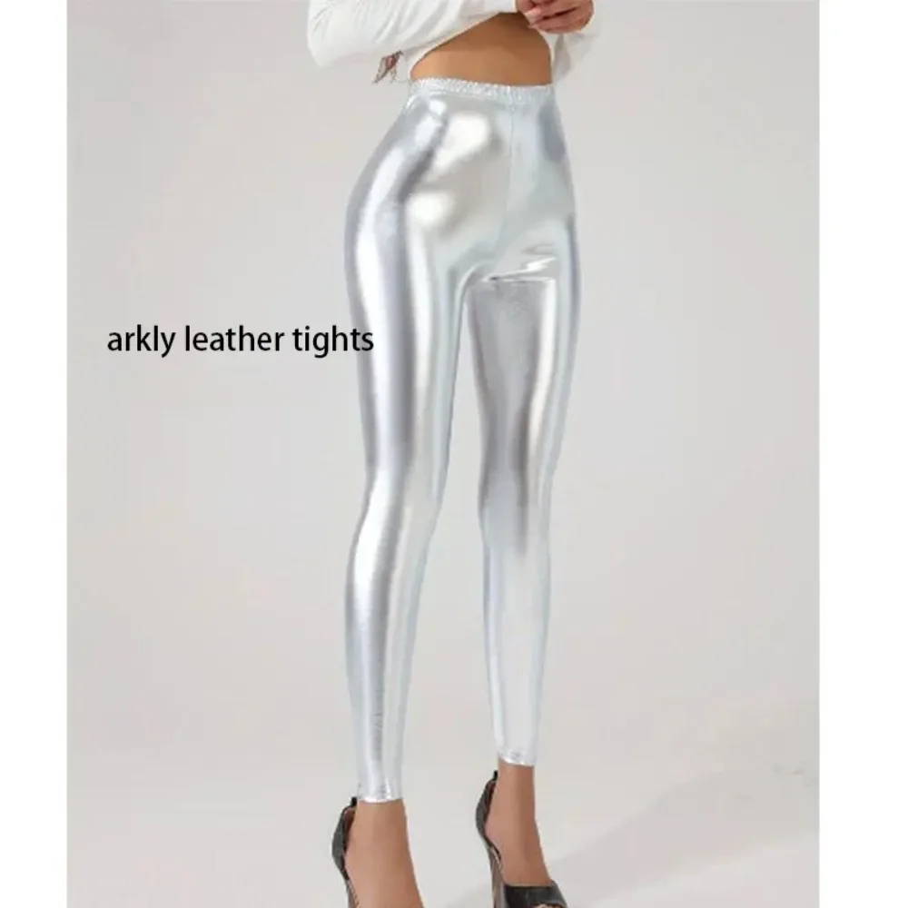 Invisível virilha aberta sexo ao ar livre exótico hotpants leggings femininas couro falso do plutônio sexy yoga zip calças noite clube